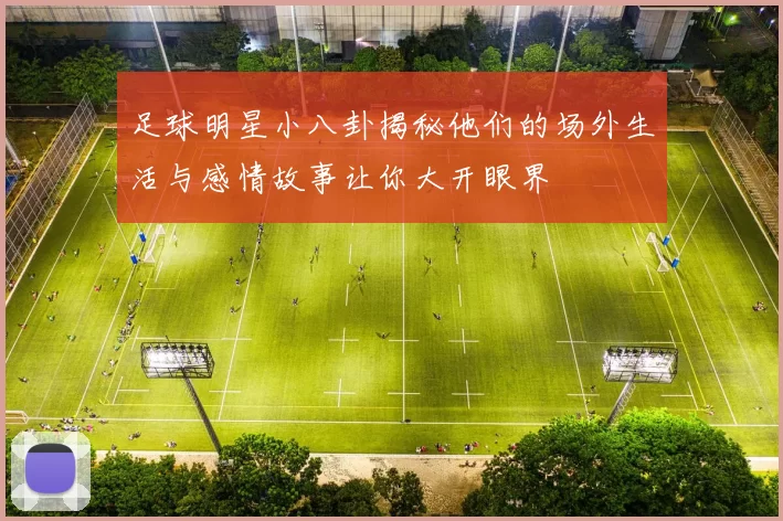足球明星小八卦揭秘他们的场外生活与感情故事让你大开眼界