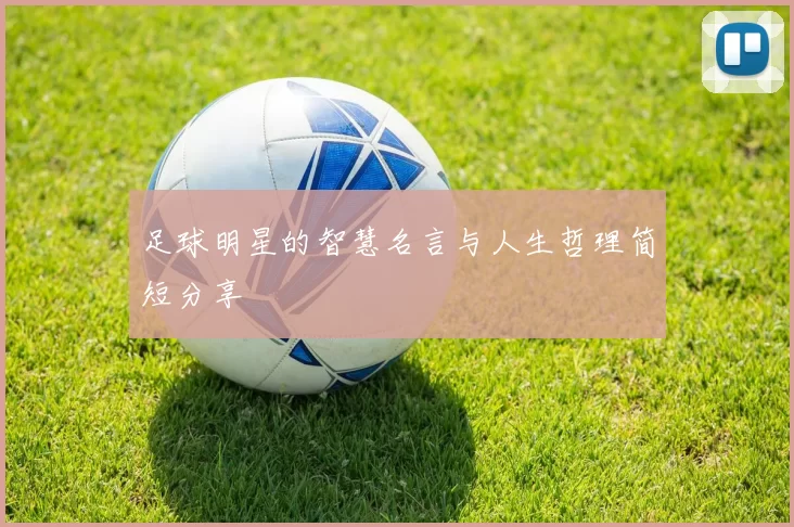 足球明星的智慧名言与人生哲理简短分享
